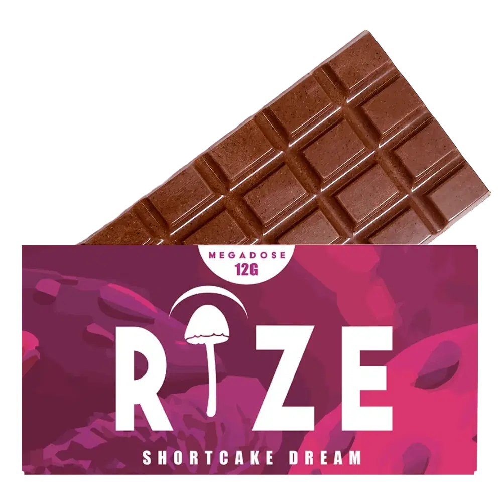 Rize | Shortcake Dream Mushroom Chocolate Bar | Megadose 12g Bar