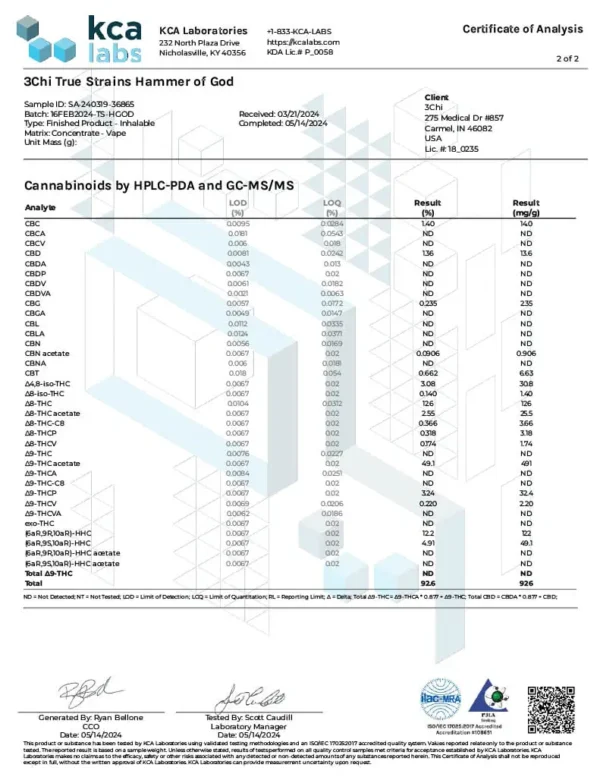1734626226411-80cd8b1e-4b07-4585-be73-1a7fad161a80_2-1.webp 3CHI | True Strain THC Vape Pod – Hammer of God | Hybrid – 2g Disposable Vape Pod
