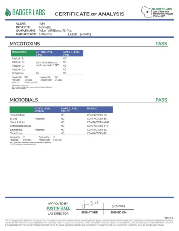 3CHI | True Strain THC Vape Pod – Pulse | Indica – 2g Disposable Vape Pod