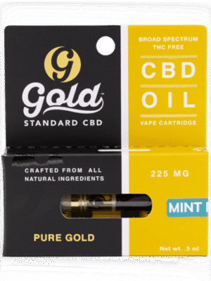 Gold Standard CBD 225 mg Mint Vape Cartridge: The Premium Choice for Relaxation and Wellness