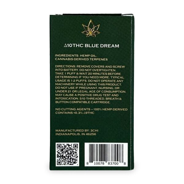 3Chi Delta-10-THC Vape Cartridge – Blue Dream