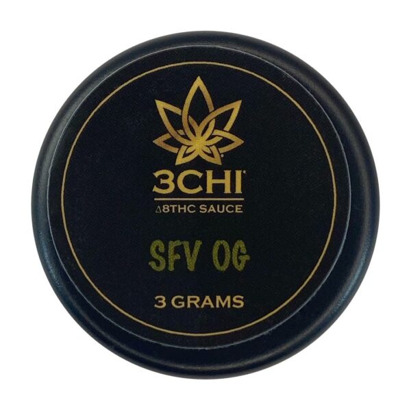 3Chi-Delta-8-SFV-OG-Dabs-Sauce-3-gram-scaled-1-1.jpg 3Chi Delta-8 SFV OG Dabs Sauce – 3g Delta-8-THC: A Potent and Flavorful Cannabis Concentrate