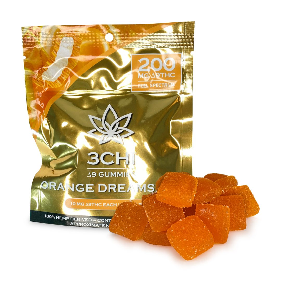 3Chi Delta-9-THC Gummies – Orange Dreamsicle (200 mg Total Delta-9-THC)