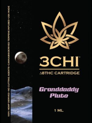 3Chi Granddaddy Pluto Delta-8-THC Vape Cartridge with Cannabis Derived Terpenes
