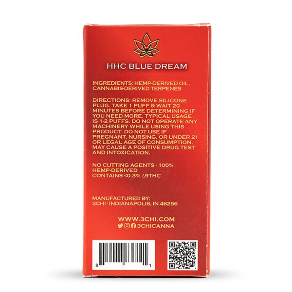 3Chi HHC Disposable Vape Pen – Blue Dream