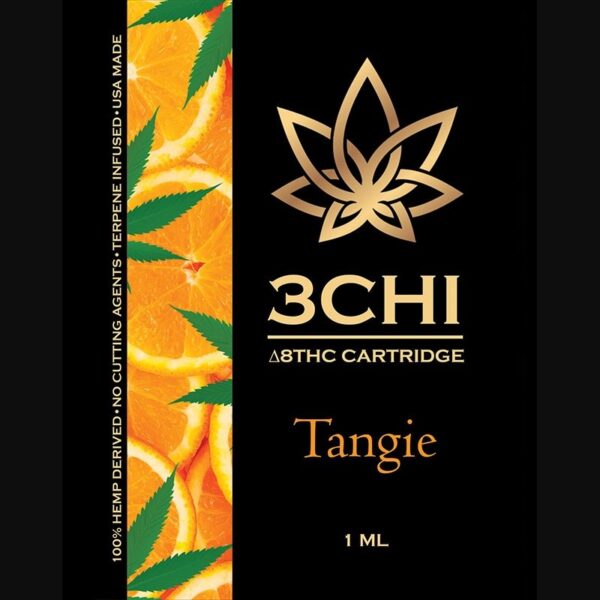 3Chi Tangie Delta-8-THC Vape Cartridge with Botanical Derived Terpenes