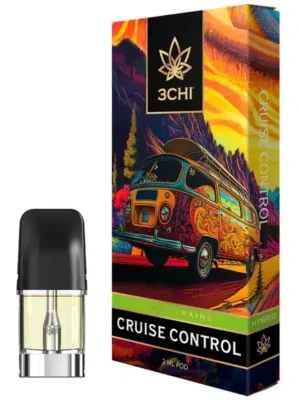 3CHI | True Strain THC Vape Pod – Cruise Control | Hybrid – 2g Disposable Vape Pod