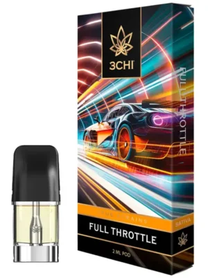 3CHI | True Strains THC Vape Pod – Full Throttle | Sativa – 2g Disposable Vape Pod