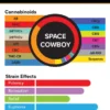 3CHI | True Strains THC Vape Pod – Space Cowboy | Hybrid – 2g Disposable Vape Pod