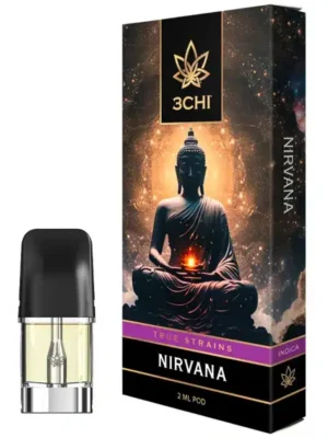 3CHI | True Strain THC Vape Pod – Nirvana | Indica – 2g Disposable Vape Pod