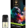 3CHI | True Strains THC Vape Pod – Space Cowboy | Hybrid – 2g Disposable Vape Pod