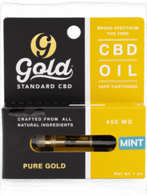 Gold Standard CBD 450 mg Mint Vape Cartridge: A Potent and Refreshing CBD Experience