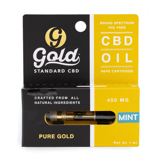 Gold Standard CBD 450 mg Mint Vape Cartridge: A Potent and Refreshing CBD Experience