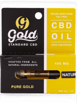 Gold Standard CBD 450 mg Natural Vape Cartridge: Pure and Effective CBD Experience