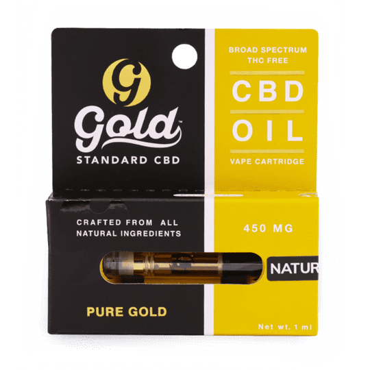 Gold Standard CBD 450 mg Natural Vape Cartridge: Pure and Effective CBD Experience