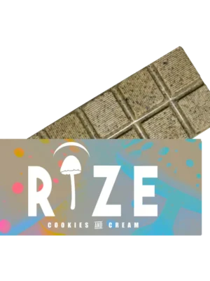 5g-Cookies-Cream-Mushroom-Chocolate-Bar-1.webp Rize | Cookies & Cream Mushroom Chocolate Bar | 5g Bar