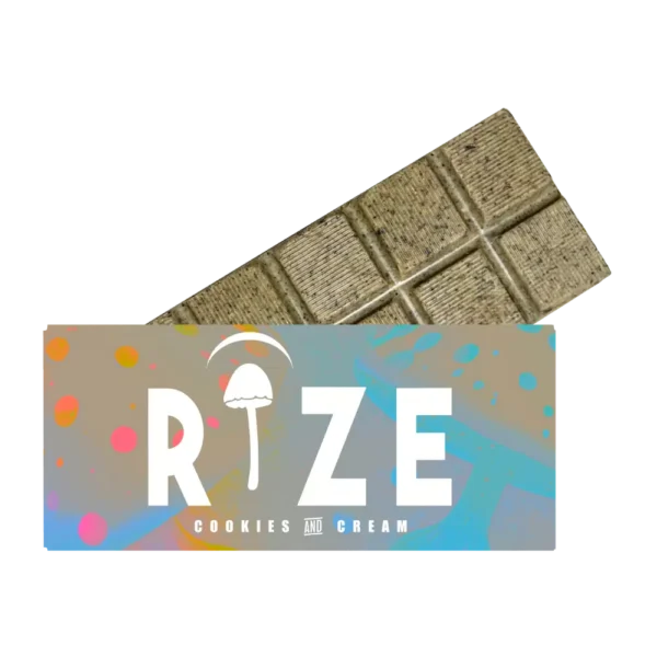 Rize | Cookies & Cream Mushroom Chocolate Bar | 5g Bar