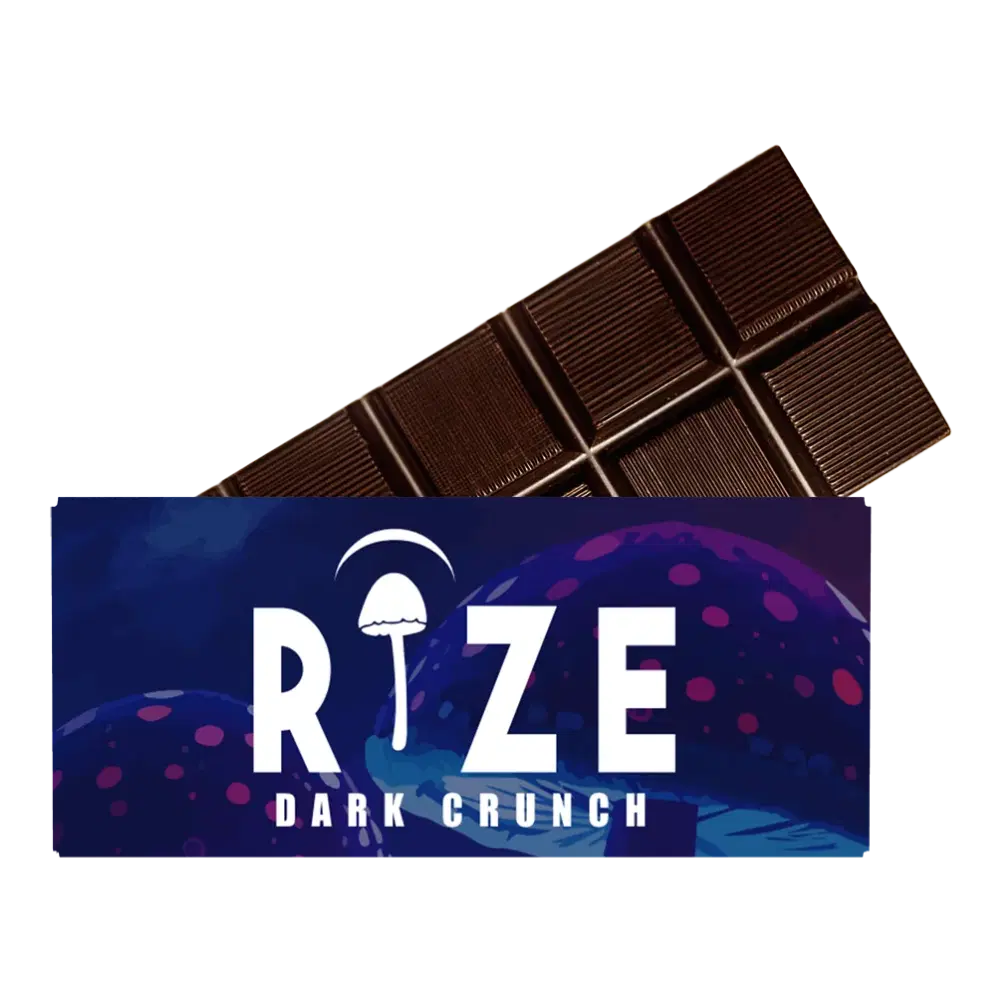 Rize | Dark Crunch Mushroom Chocolate Bar | 5g Bar