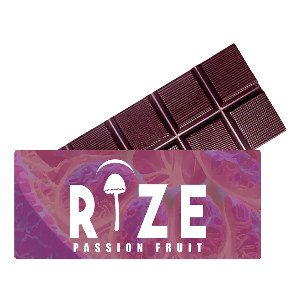 Rize | Passion Fruit Mushroom Chocolate Bar | 5g Bar