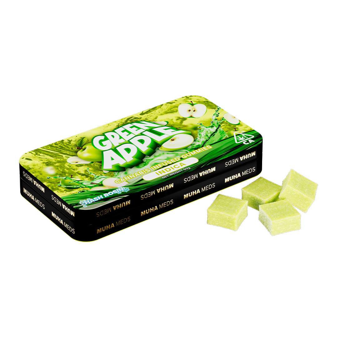Green Apple | Indica Hash Rosin Infused Gummies