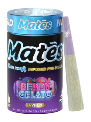 Berry Gelato | Hybrid Hash Rosin Infused Pre-Rolls