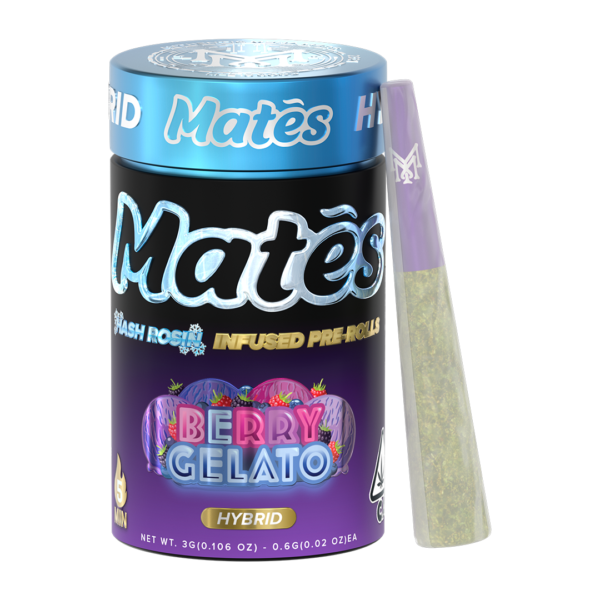 Berry Gelato | Hybrid Hash Rosin Infused Pre-Rolls
