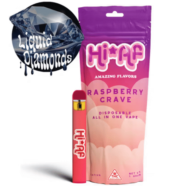 1g AF Raspberry Crave – Disposable Vape: A Luscious Burst of Raspberry Indulgence