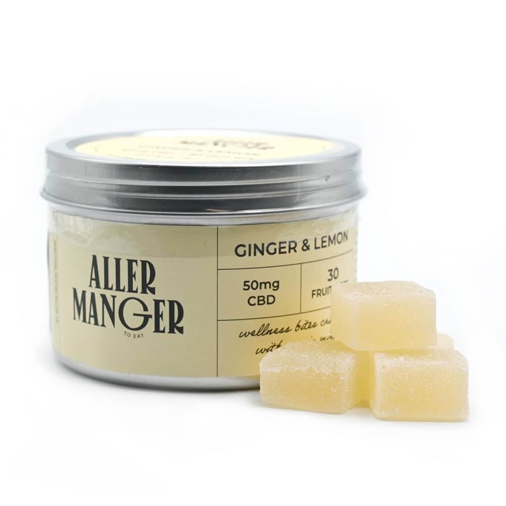 Aller Manger – Ginger and Lemon 50mg CBD Fruit Bites