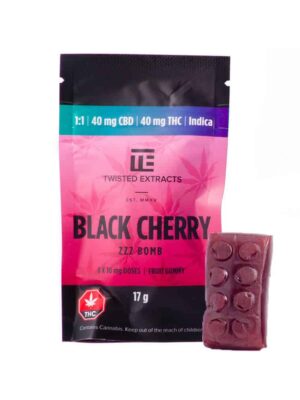 Black Cherry Indica 1:1 Jelly Bombs – Twisted Extracts
