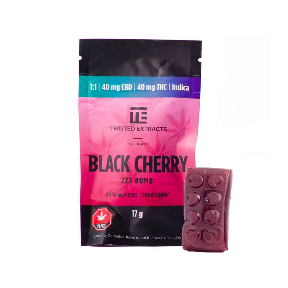Black Cherry Indica 1:1 Jelly Bombs – Twisted Extracts