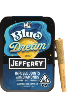 Blue Dream Jefferey Infused Joints 5 Pack by West Coast Cure