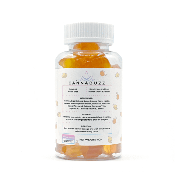CANNABUZZ Organic CBD Gummy Bears