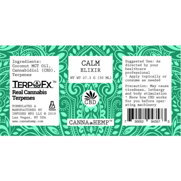 Canna Hemp Calm Elixir (1000 mg CBD) – A Natural Stress-Relief Solution