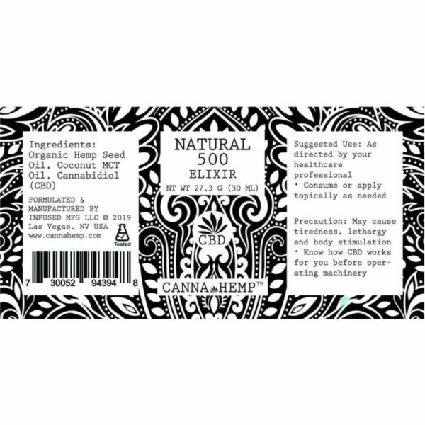 Canna Hemp Natural 500 Elixir