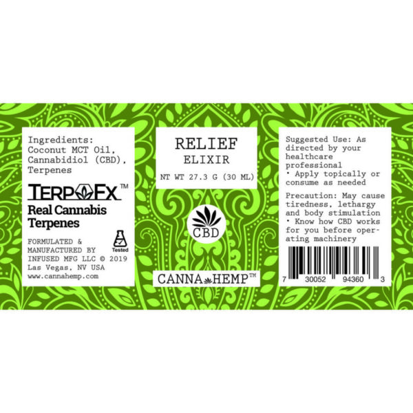 Canna Hemp Relief Elixir (1000 mg CBD)