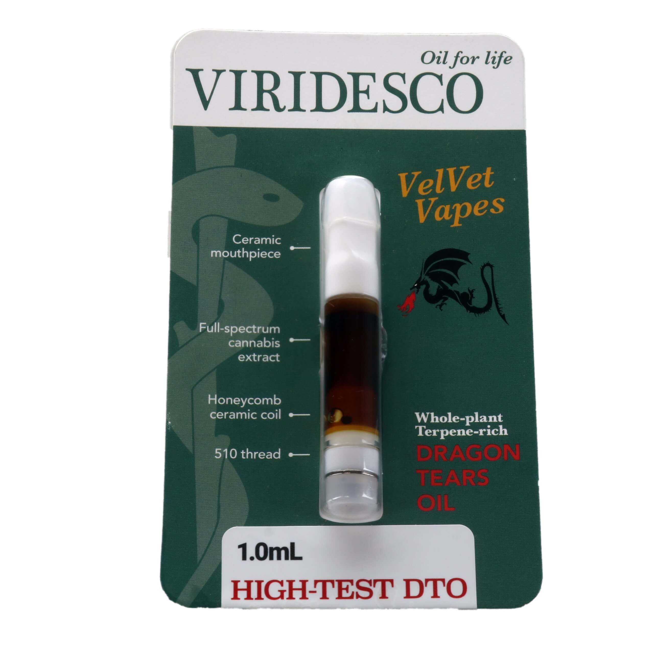 Viridesco – High-Test Dragon Tears Vape Carts