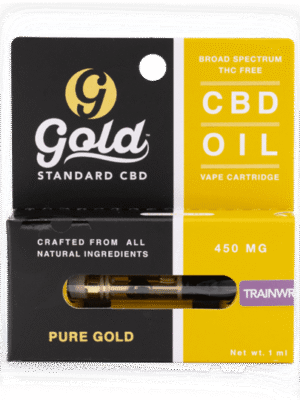 Gold Standard CBD 450 mg Trainwreck Vape Cartridge: A Powerful and Potent CBD Experience