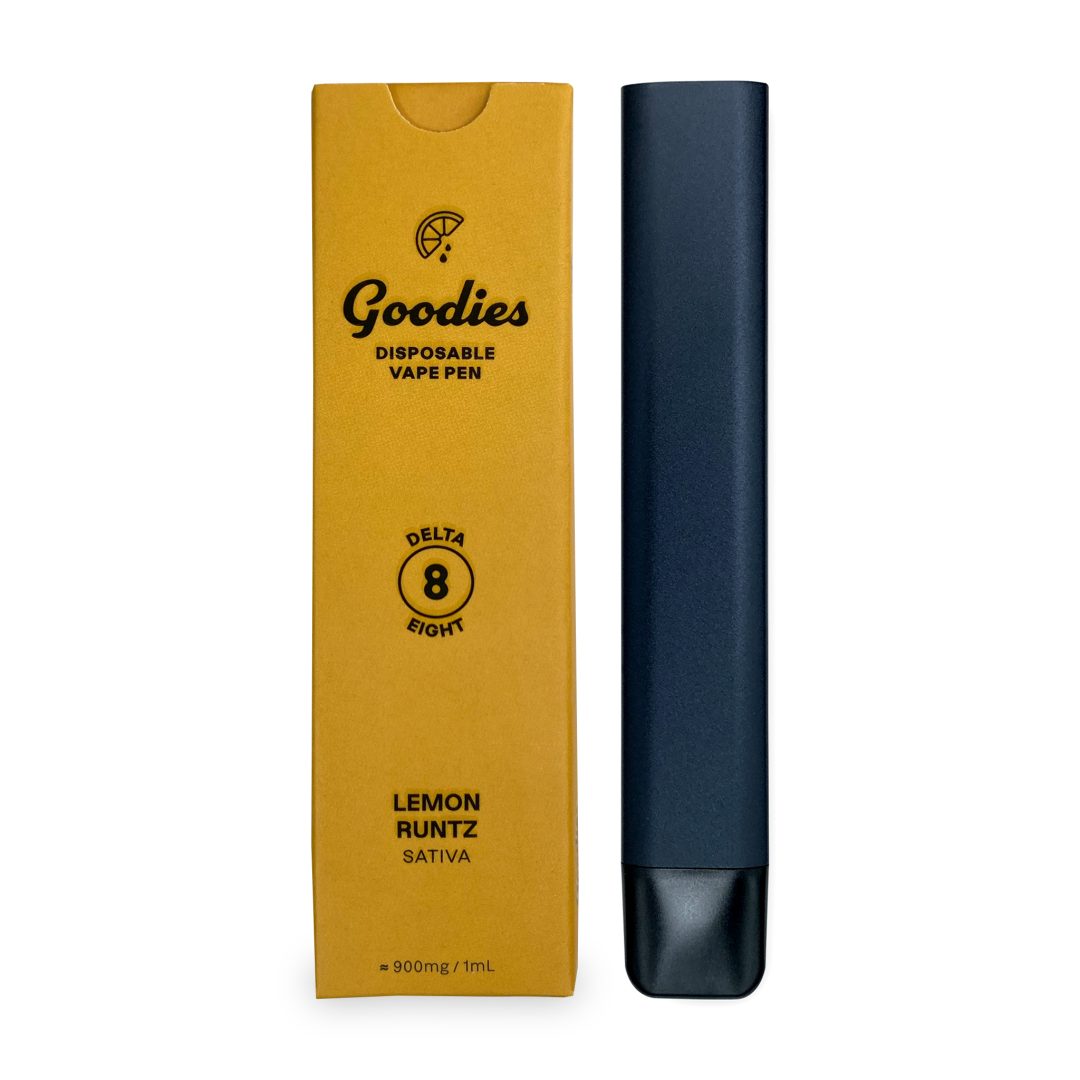 Goodies Lemon Runtz Delta-8-THC Disposable Vape – A Zesty, Potent, and Convenient Vaping Experience
