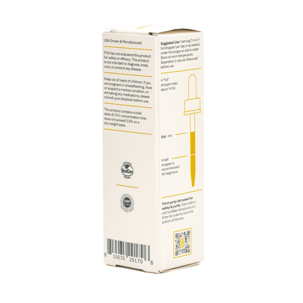 Hemplucid Full‑Spectrum CBD Water Soluble Tincture – Natural (600 mg Total CBD)