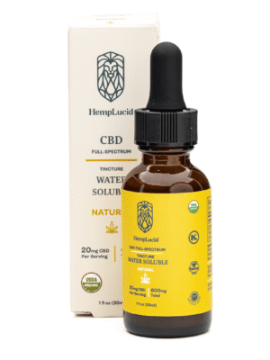 Hemplucid Full‑Spectrum CBD Water Soluble Tincture – Natural (600 mg Total CBD)