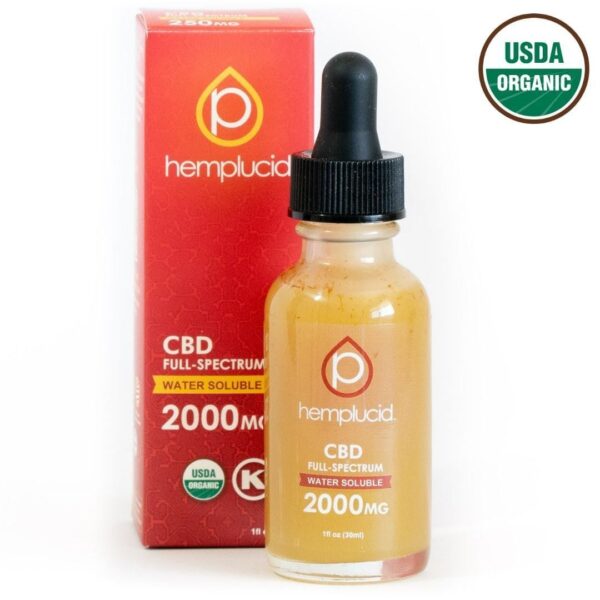Hemplucid Full‑Spectrum CBD Water Soluble Tincture (2000 mg CBD)
