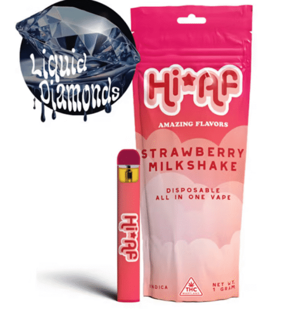 Hi.AF-Strawberry-Milkshake-–-Disposable-Vape.png 1g AF Strawberry Milkshake – Disposable Vape: A Creamy, Flavorful Journey in Every Puff