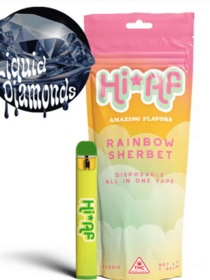 HiAF-Rainbow-Sherbert-–-Disposable-Vape.png 1g AF Rainbow Sherbert – Disposable Vape: A Burst of Sweet, Fruity Delight