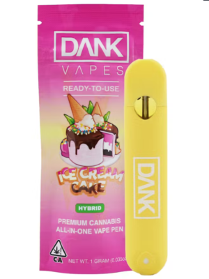ICE CREAM CAKE – 1G ALL-IN-ONE DISPOSABLE DANK VAPE PEN: A Deliciously Innovative Vaping Experience