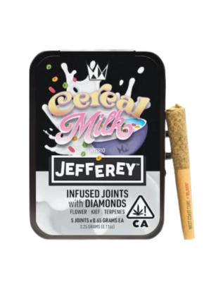 Jefferey Cereal Milk Diamond Infused Joints 5 Pack by West Coast Cure
