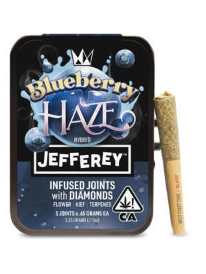 Jefferey’s Blueberry Haze Infused Joints 5-pack by West Coast Cure