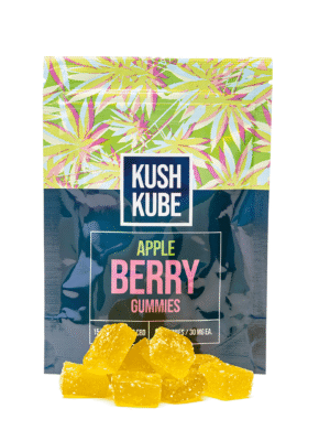 Kush Kube Delta-9 + CBD Gummies – Apple Berry: The Perfect Balance of Relaxation & Euphoria