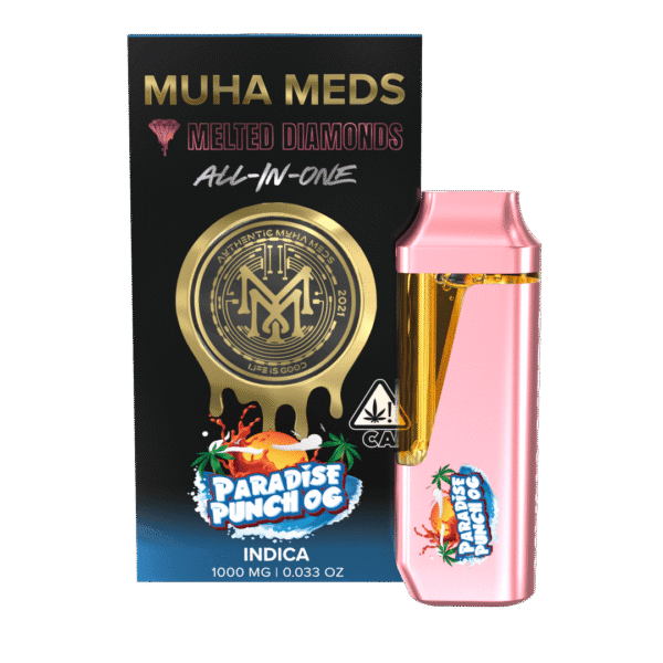 Muha Meds Melted Diamonds All-In-One Live Rosin Disposable Vape Cart: The Ultimate Vaping Experience