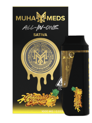 Muha Meds Pineapple Express Disposable Vape: A Tropical Ride of Flavor & Potency
