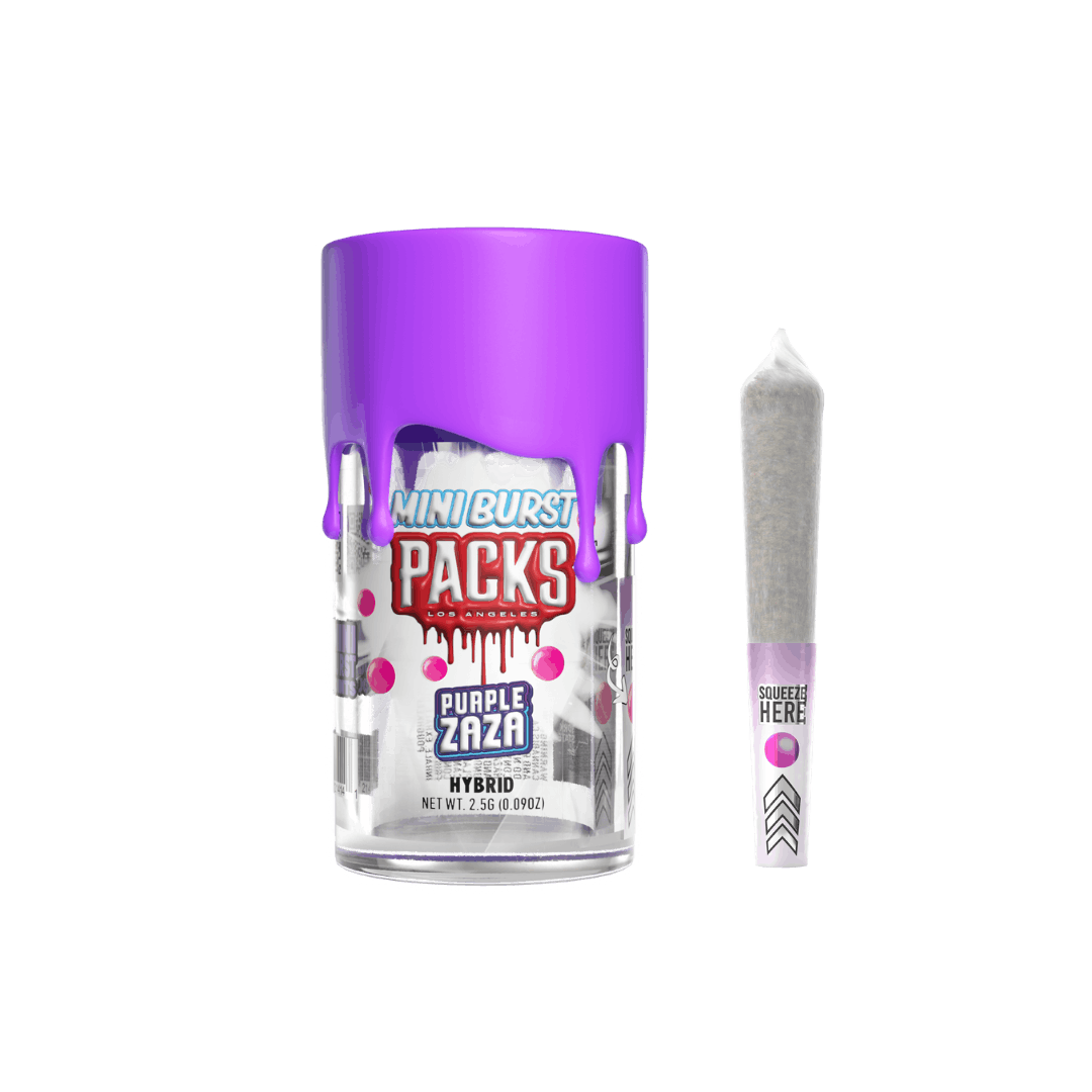Mini Bursts | Purple Zaza | Infused | 5pk – A Potent and Flavorful Experience